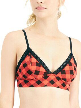 Jenni by Jennifer Moore Womens On Repeat Wide Lace Bralette